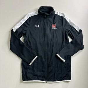 Under Armour Maryland Terrapins Football Rival Knit Track Warm Up Jacket Black